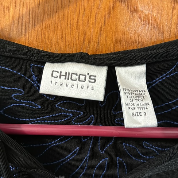 Chico’s Ladies zippered jacket Size 3 - Picture 2 of 5